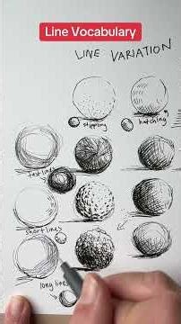 Elements of line vocab, learn how different marks impact your drawing #drawingtutorial #penandink