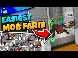 How to Build The EASIEST MOB XP FARM in Minecraft Bedrock! 1.21