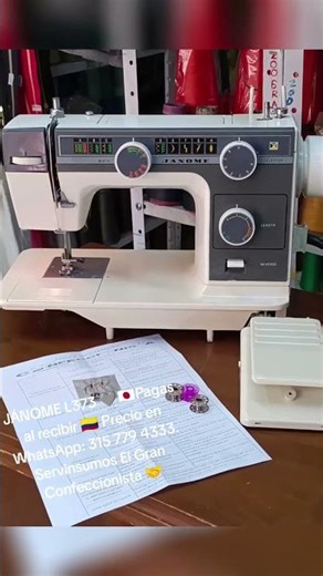JANOME L373 🩶😍 GUARANTEED 😎 PAY ON DELIVERY 🇨🇴 PRICE ON WHATSAPP!