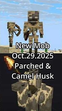 Parched and Camel Husk NEW MOB in Minecraft 2025 #minecraft #fyp #update #official #mojang