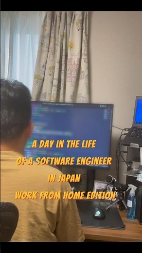 A day in the life of a Software Engineer in Japan - Work from home edition #japan #workfromhome