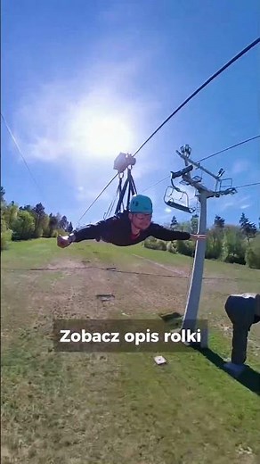 Zjazd tyrolką w Bieszczad.ski Wańkowa. Ponad 100 km/h 🫣