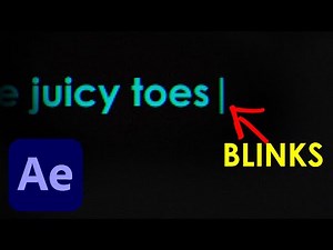 After Effects Typewriter Effect With Blinking Cursor