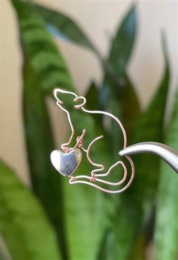 Valentine's Day Jewelry: Thulite & Opal Rat Pendant