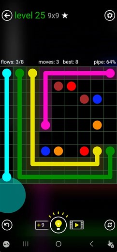 Flow Free Classic Pack Level 25 (9x9)