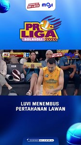 Kekuatan spike Luvi mampu memecah block Bhayangkara Presisi Saksikan Proliga 2026 tanggal 8 Januari-26 April 2026 live dan exclusive di Moji & Vidio #mojisports #dukungvoliindonesia #proliga2026 #MojiTV #ProligadiMoji | Moji Sports
