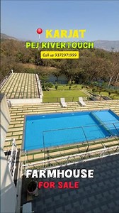 #pejrivertouch 56 Guntha #readyfarmhouse #forsaleinkarjat with Big Trees & Big Pool call 9372971999