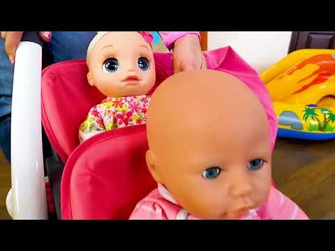 Boneka Baby Alive dan Baby Annabell | Bermain dengan Dorongan Ganda