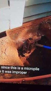 previous foundation repair micropile + helical pier house supposedly settling