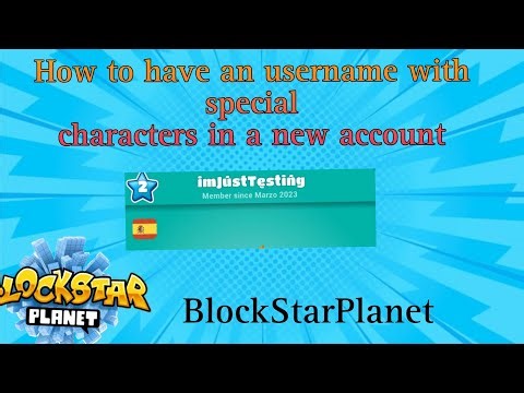 BlockStarPlanet: how to have a username with special characters