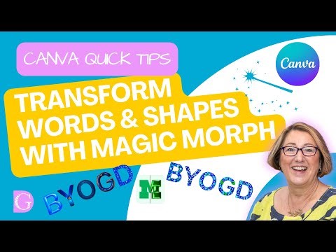 Transform Words & Shapes with Canva's Magic Morph