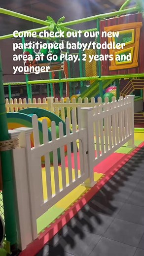 Come check out our new partitioned baby/toddler area at Go Play | GO Play