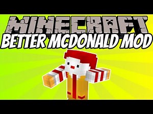 Minecraft: Better McDonald's Mod | Cheeseburgers, Fries, Big Macs & More! | Mod Showcase