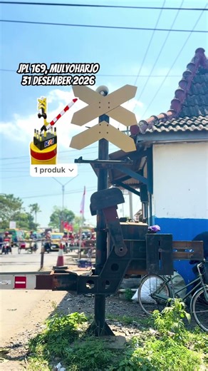 KONDISINYA SEDIH! Perlintasan Kereta Api JPL 169 Mulyoharjo Palang Dishub