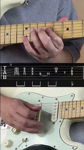 Beast of Burden - The Rolling Stones. Guitar riff with tabs. #shorts #guitar #music