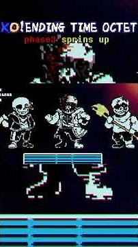 KO!ending time octet phase 3-4 by LOKIDS & 芊妤-Furina- #undertale #undertaleau #sans