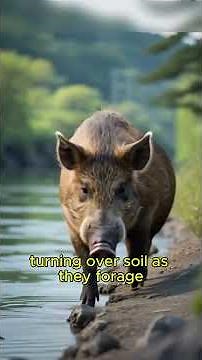 🐗 Meet the Japanese Wild Boar: The Fearless Forager of the Forest! 🌲🐗 #animals #animalfact #wildboar