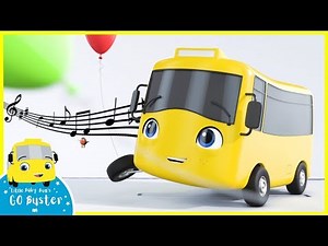 Buster And The Balloons Song | Go Buster | Baby Cartoons | Kids Songs | ABCs and 123s