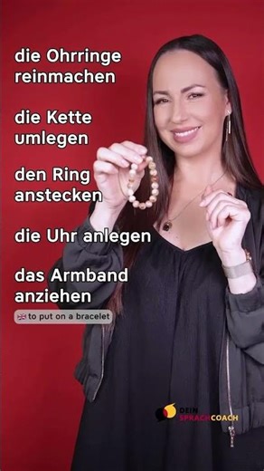 Verben mit SCHMUCK (Wortschatz | Deutsch lernen | Learn German) trennbare Verben #deutsch