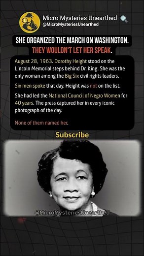 She Organized The March On Washington. They Wouldn't Let Her Speak. #CivilRights #Injustice