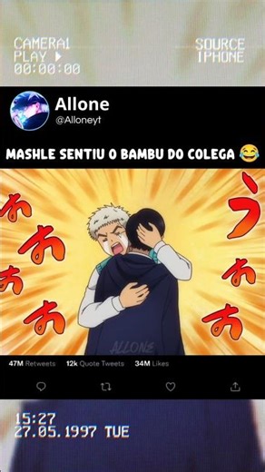 Mashle sentiu o bambu 😦😂 || #anime #animeedit