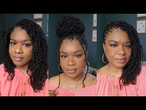 MINI TWISTS WITH HUMAN HAIR | YWIGS | Natural Texture Spring Twist