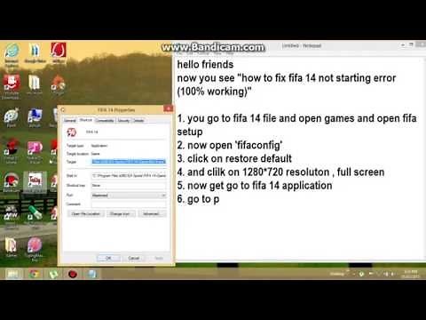 FIFA 14 NOT STARTING ERROR FIX (100% WORKING)