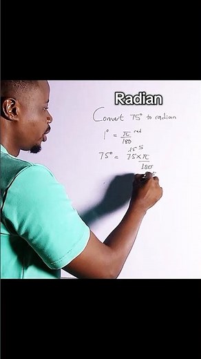 how to convert from degrees to radian #maths #viralvideo #trigonometry