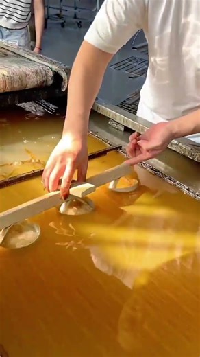 Traditional Handmade Paper Making Process From Pulp to Sheet