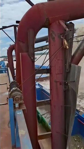 OMG😱 Sand Loading | This River Barge is About to Drown… But Wait! 😱🚢 #shorts