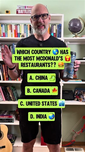 Which country has the most McDonald’s restaurants? #quiz #trivia #nostalgia