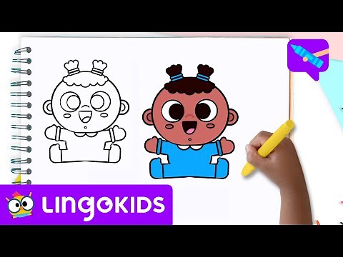 How to draw a BABY 👶🎨| Drawing for kids | #CRAFTS by Lingokids