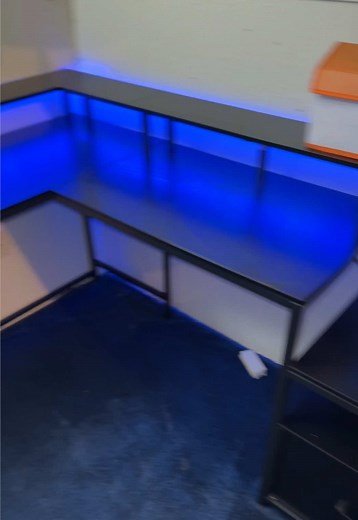 LED L-Shaped Gaming Desk with Storage for Optimized Workspaces