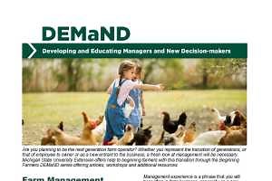 New Farm Management Experience Resource Guide released by MSU Extension
