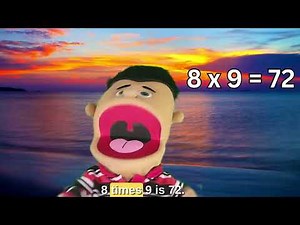8 Times Tables With CARLOS THE PUPPET! | #puppets #learning #fun #song