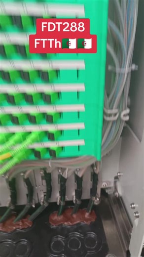 كيفية وضع كابل فيبر اوبتيك في FDT