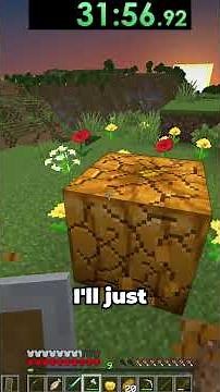 Speedrunning a raid in minecraft #minecraftshorts #shorts