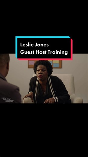@Leslie Jones did an amazing job hosting The Daily Show, but not without putting in the work 💪 #TDSThrowback #DailyShow #comedy