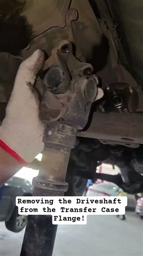 Removing the Driveshaft from the Transfer Case Flange!