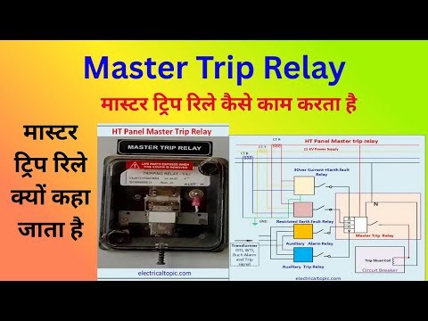 Master trip relay (86) working in hindi. Master trip relay kya hota hai and circuit diagram.