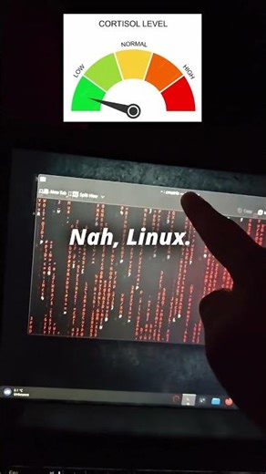MacOS or Windows? Nah, I use Linux. (lowers my cortisol type sh¡t)🐧