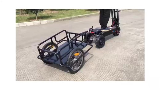 Foldable Bike Trailer Cart, Bicycle Cargo Trailer with Oxford Fabric Bike Cargo Trailer