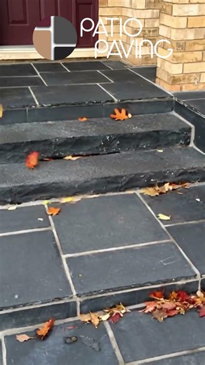 Black Lime Block Steps | Patio Paving UK