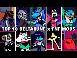 Top 10 Deltarune x FNF Mods (VS Kris, Queen, Jevil, Spamton) - Friday Night Funkin'