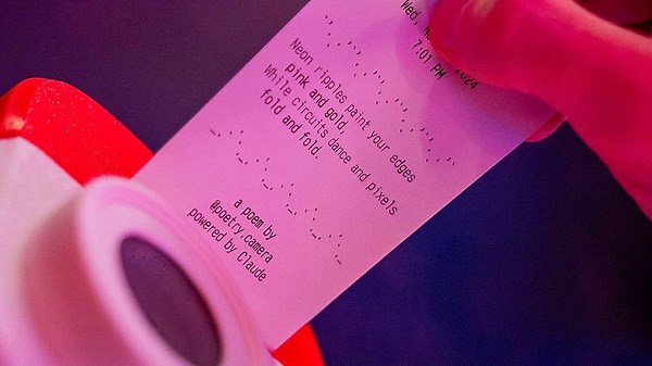 New instant camera prints AI-generated poems instead of pictures