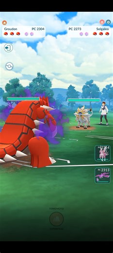 💥Groudon Vs Solgaleo, PVP Batalla Legendaria en Pokémon Go💥 #Pokemongo #short
