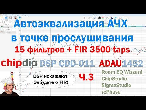 CDD-011 on ADAU1452 automatic equalization of frequency response at the listening point, part 3
