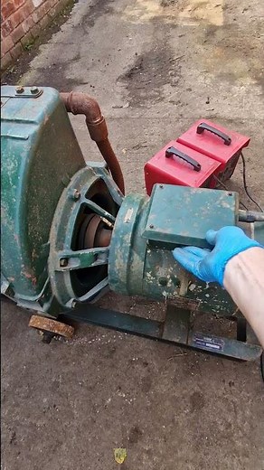 Lister SR2 Generator, 6KW, handle start up.