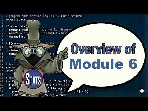 Overview of Module 6 Business Data Literacy