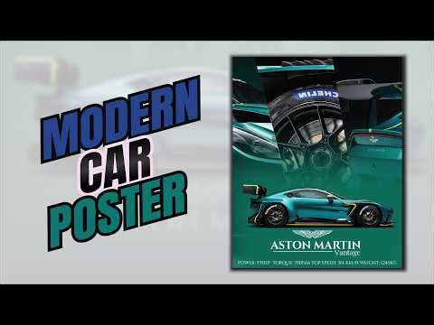 Poster Design in Photoshop Tutorial l Car Poster Design in Photoshop Tutorial